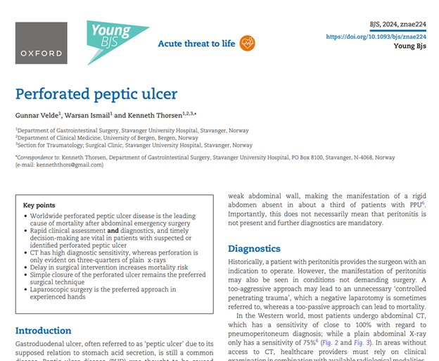 Perforated peptic ulcer
