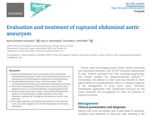 Evaluation and treatment of ruptured abdominal aortic aneurysm