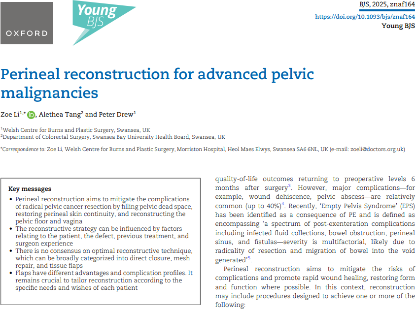 Perineal reconstruction for advanced pelvic malignancies